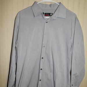 JF J. Ferrar Men's Dress Shirt, Sz. L Slim Fit